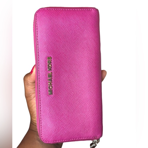 Michael Kors Handbags - Authentic Michael Kors Pink (Fuchsia) Wallet EUC